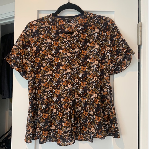 Madewell Tops - Floral Silk Madewell Top
